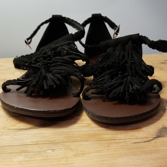 Target Mossimo Flat Fringe Sandal Sz 7 - Picture 2 of 7